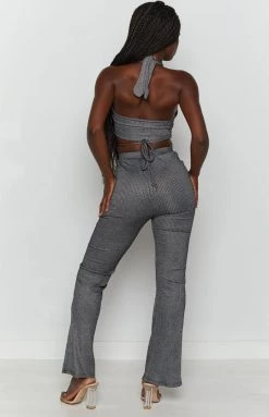 BB Exclusive Cher Rib Pants Black Bottoms