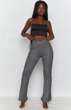 BB Exclusive Cher Rib Pants Black Bottoms
