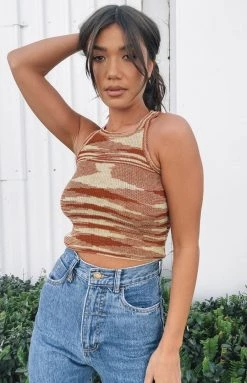 Beginning Boutique Chicago Tank Brown