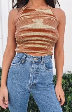 Beginning Boutique Chicago Tank Brown