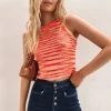 Beginning Boutique Tops Chicago Tank Orange
