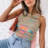 Beginning Boutique Chicago Tank Rainbow Tops