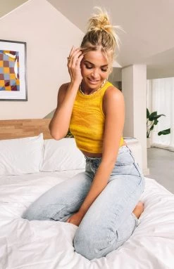 Beginning Boutique Chicago Tank Yellow