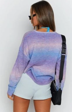 Beginning Boutique Chilled Out Ruched Sweater Purple 15 Beginning Boutique Chilled Out Ruched Sweater Purple