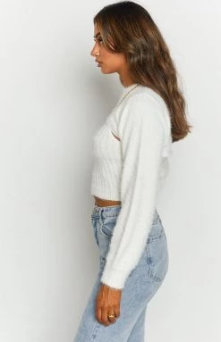 Beginning Boutique Chloe Ribbed Crop Top Tops