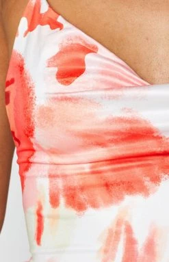 Beginning Boutique Dresses Chryssa Orange Midi Dress