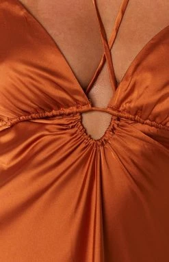 Beginning Boutique Clare Terracotta Mini Dress 12 Beginning Boutique Clare Terracotta Mini Dress