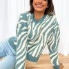 BB Exclusive Clareta Blue Zebra Jumper