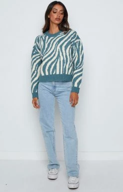 BB Exclusive Clareta Blue Zebra Jumper