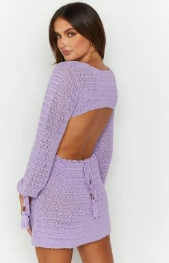 BB Exclusive New Cleo Crochet Lilac Dress 11 BB Exclusive New Cleo Crochet Lilac Dress