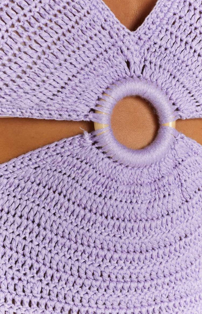 BB Exclusive New Cleo Crochet Lilac Dress 6 BB Exclusive New Cleo Crochet Lilac Dress