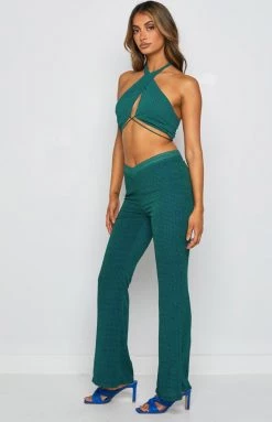 BB Exclusive Clifford Teal Pants Bottoms