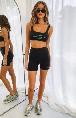 BB Exclusive Club Crop Top Black Tops