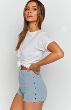 BB Exclusive Bottoms Club Track Shorts Stone Blue 14 BB Exclusive Bottoms Club Track Shorts Stone Blue