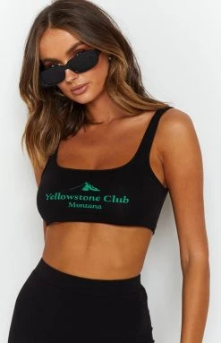 BB Exclusive Club Crop Top Black Tops