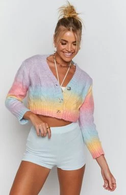 Beginning Boutique Cody Knit Cardi Multi Tops