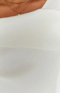 Beginning Boutique Colsten White Knit Sweater New