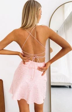 Beginning Boutique Dresses Come And Get It Party Dress Blush Leopard