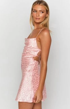 Beginning Boutique Dresses Come And Get It Party Dress Blush Leopard