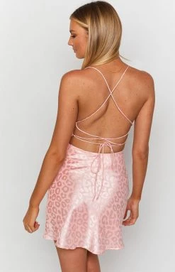 Beginning Boutique Dresses Come And Get It Party Dress Blush Leopard