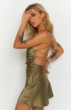 Beginning Boutique Come And Get It Olive Party Dress Dresses