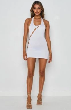 BB Exclusive Congress Knit Dress White Dresses