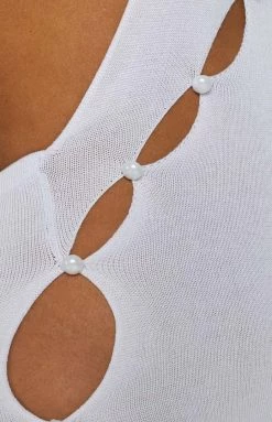 BB Exclusive Congress Knit Dress White Dresses