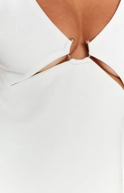 Beginning Boutique Conquer White Midi Dress