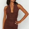 BB Exclusive Constance Brown Mini Dress