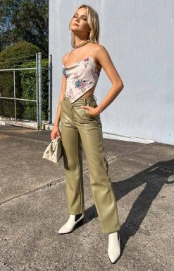 BB Exclusive Cool Shade PU Pants Olive