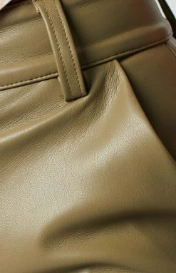 BB Exclusive Cool Shade PU Pants Olive