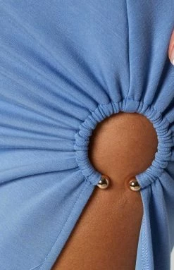 BB Exclusive Bottoms Cooper Blue Maxi Skirt