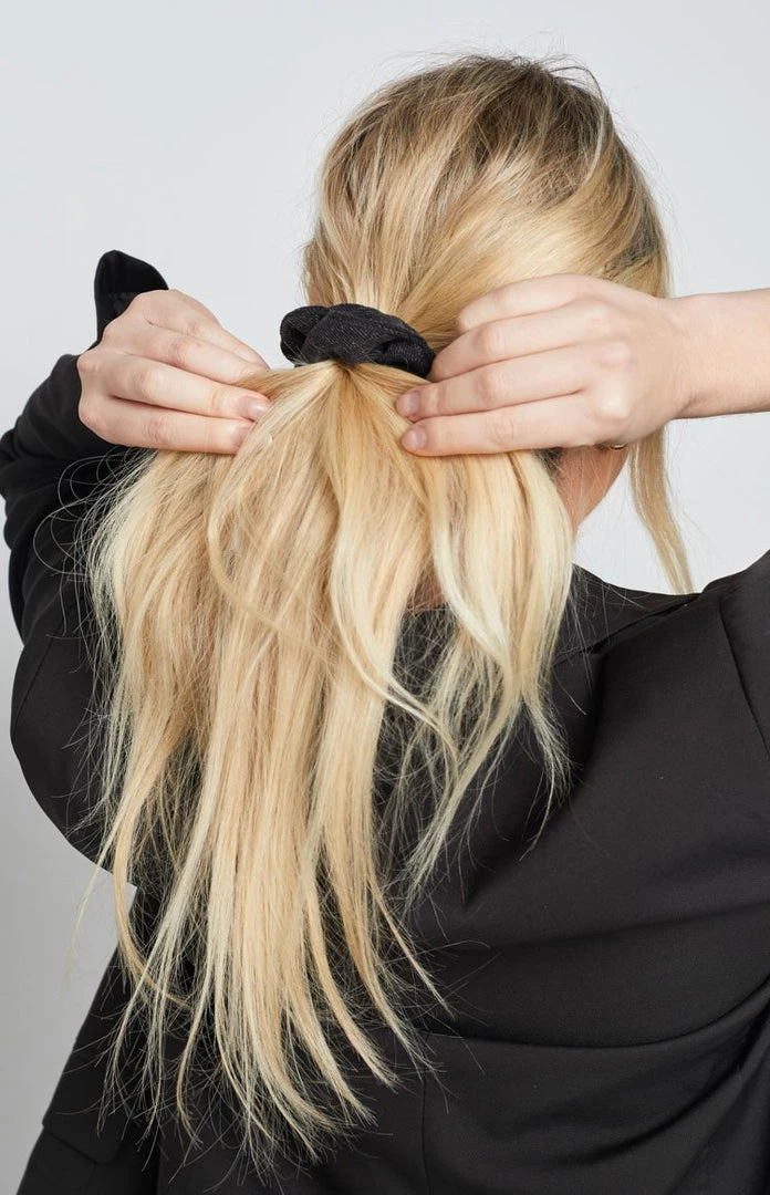 BB Exclusive Country Girl Scrunchie Black Denim 6 BB Exclusive Country Girl Scrunchie Black Denim