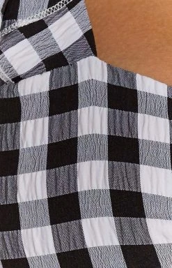 SNDYS Croatia Dress Black Gingham Dresses