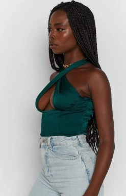 Tops Lioness Crossroads Top Forest Green