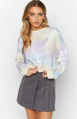 BB Exclusive Cruisy Jumper Purple Tie Dye