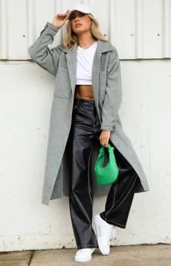 Beginning Boutique Cullen Grey Longline Shacket Outerwear 13 Beginning Boutique Cullen Grey Longline Shacket Outerwear