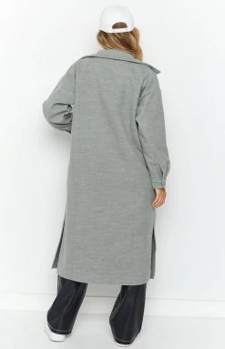 Beginning Boutique Cullen Grey Longline Shacket Outerwear 9 Beginning Boutique Cullen Grey Longline Shacket Outerwear