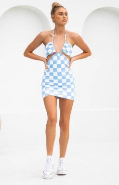 BB Exclusive Declaration Mini Dress Blue