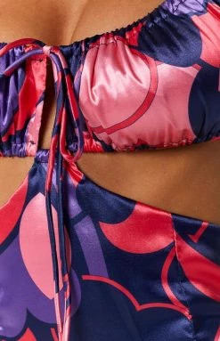 BB Exclusive Dresses Dacus Pink Print Mini Dress