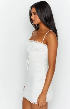 BB Exclusive Daisy White Mini Dress New