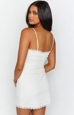 BB Exclusive Daisy White Mini Dress New