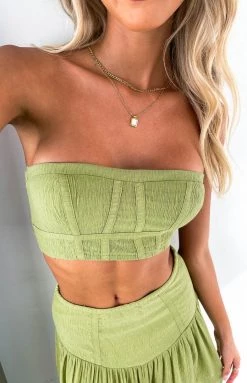 Beginning Boutique Dalila Green Crop Top New 13 Beginning Boutique Dalila Green Crop Top New