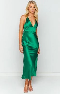Beginning Boutique Damsel Green Maxi Dress