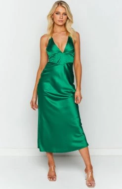 Beginning Boutique Damsel Green Maxi Dress