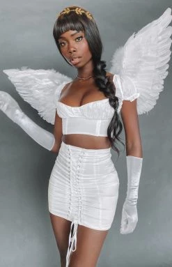 Beginning Boutique Danielle Crop Top White 16 Beginning Boutique Danielle Crop Top White