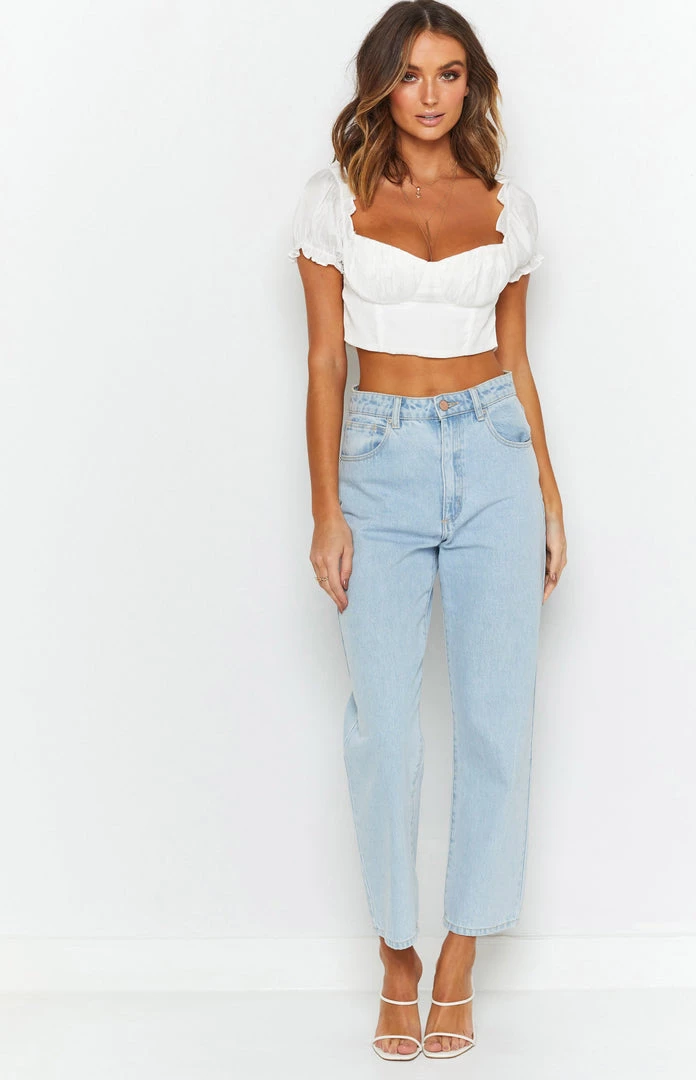 Beginning Boutique Danielle Crop Top White 7 Beginning Boutique Danielle Crop Top White