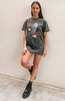 Thrills Eighty Seven Merch Tee Dress Merch Black