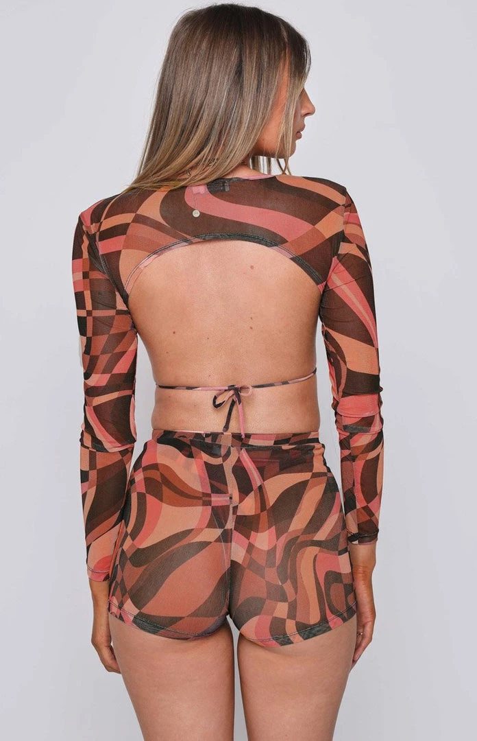 BB Exclusive Day For It Festival Mesh Top Brown Tops 5 BB Exclusive Day For It Festival Mesh Top Brown Tops