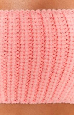 BB Exclusive Debbie Pink Knit Bandeau New